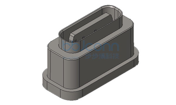 TYPE-C 6P 防水母座 DIP 直立式 两脚插 H=6.80 IPX7 不带防水圈 编带