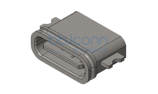 TYPE-C 6P 防水母座 L=6.80 CH=0.80 沉板0.78 端子SMT IPX7 带防水圈