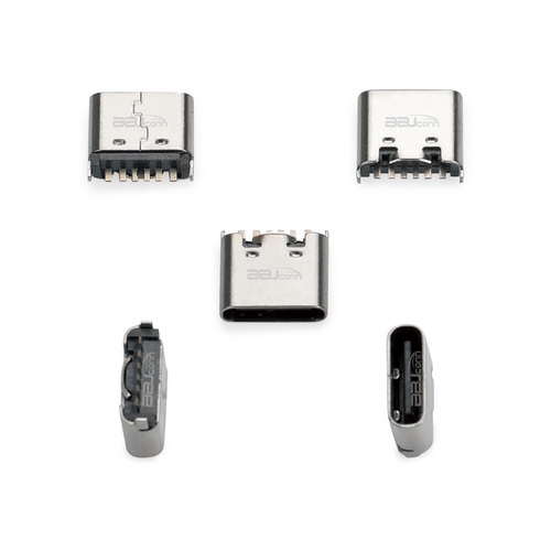 TYPE-C 6PIN　母座立式插板H=6.8---（UC.01.63-11-0002）